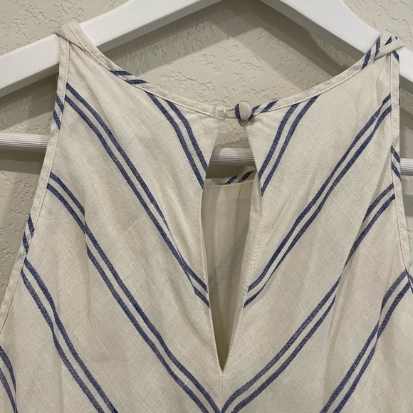 J. Crew White and Blue Striped Maxi Dress - Picture 3 of 4